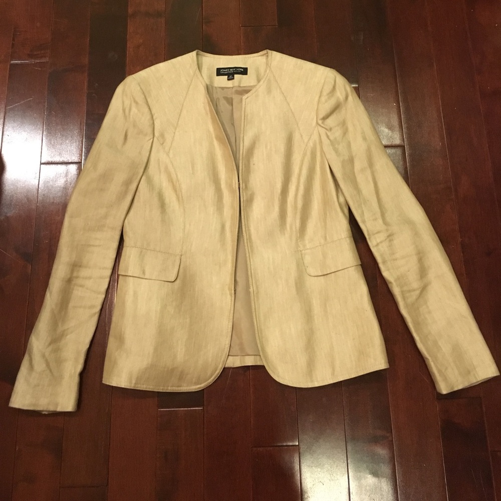 Jones New York Collect Petite linen blazer Jacket